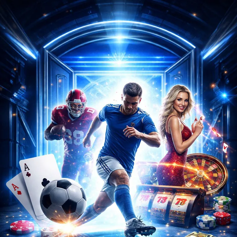 A poker table with cards and chips at Slotvip