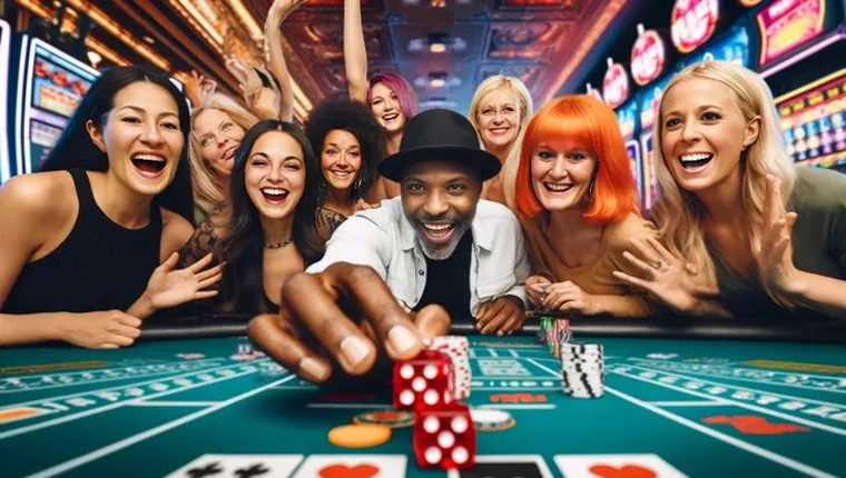 A collage of Slotvip casino games including slots and live dealer tables